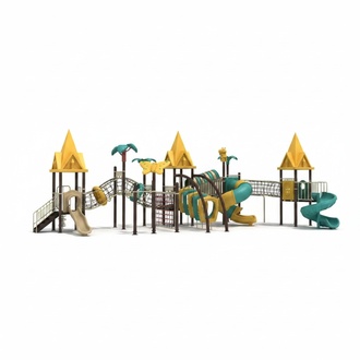 Outdoor playground for children Playground Slides Children\'s climbing wall