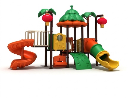 Playground Play set Children\'s house Plastic tower Tower Climbing ramp New