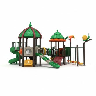 Play tower with slide Jungle type Playground Children\'s playground Playgrounds