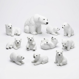 Polar Bear Figure 21cm Statue Bear Garden Decoration Figures Statues Deco Figure New