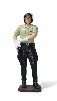 American policeman figure garden decorative sculpture 180cm height
