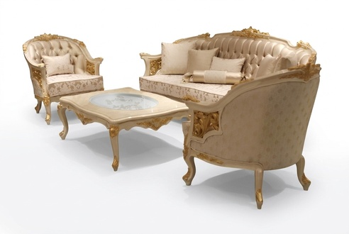 Premium Living Room Sofa Luxury Armchairs Modern Armchair Sofa Set