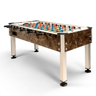 Foosball table, soccer table, kicker table, game kicker.