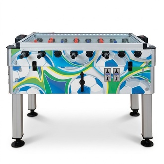 Table football, foosball table, kicker table, football table, kicker box.