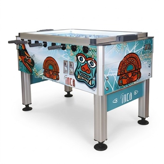 Foosball table, football table, kicker box, table kicker, game kicker.