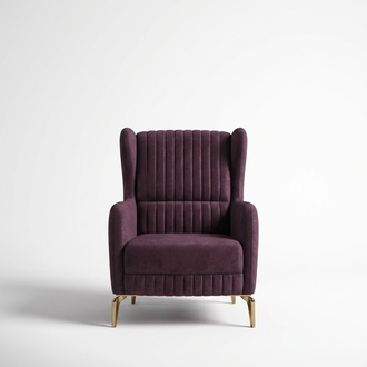 Purple Armchair Living Room Furniture Design Upholstered Furniture Modern Upholstered Armchair
