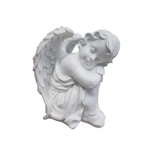 Resting little angel figure decorative statue sculpture 41cm height