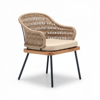 Rattan Modern Terrace Balcony Luxury Chairs beige stylish quality chair