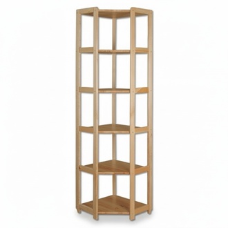 Regal bookshelf new solid pine natural handmade corner shelf shelves office new