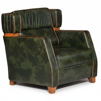 Recliner sofa armchair upholstered chair couch lounge office hotel club green