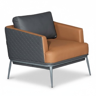 Recliner Sofa Armchair Upholstered Chair Couch Lounge Office Hotel Club Gray