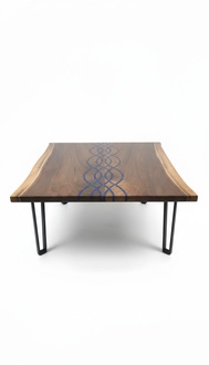 River Tables Dining Table Design Table Modern Sea Furniture 100x100 Epoxy Resin Ocean