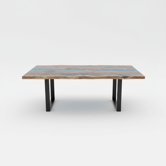 River Tables Dining Table Design Table Modern Sea Furniture 220x90 Epoxy Resin Ocean