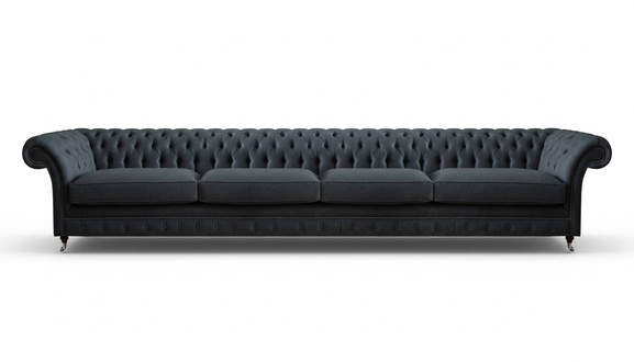 Robust Chesterfield furniture living room 4-seater couch modern seating furniture