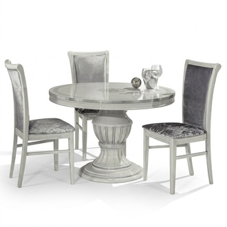 Round Dining Room Round Table Wood Tables Round Classic Baroque Furniture Italy