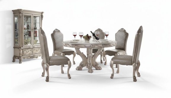 Round dining table table baroque Italian furniture furnishings dining room tables