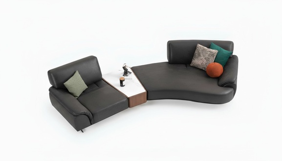 Round Living Room Couch Furniture 5 Seat Couches Round Sofa Furniture Textile