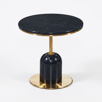 Round living room side table black sofa table luxury coffee table table