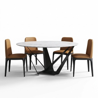 Round Luxury Dining Table Designer Dining Tables 130cm Conference Round Tables Furniture New