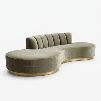 Round Relax Couch Sofas Luxury Furniture Round Sofa 3 Seater Oval Corner New