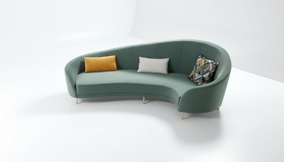 Round Sofa Modern Sofa Living Room Furniture Designer Sofa Round Corner Sofa