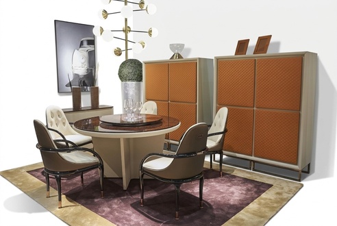 Round Table Dining Room Wood Round Tables Designer Original Wood 5 Chair Set New