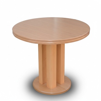 Round Table Round Tables Dining Room Living Room Wood Extendable up to 90 x 240 cm