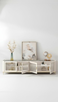 Design Sideboard TV High Gloss Low Board Dresser Cabinet New Premium Living Room Furniture