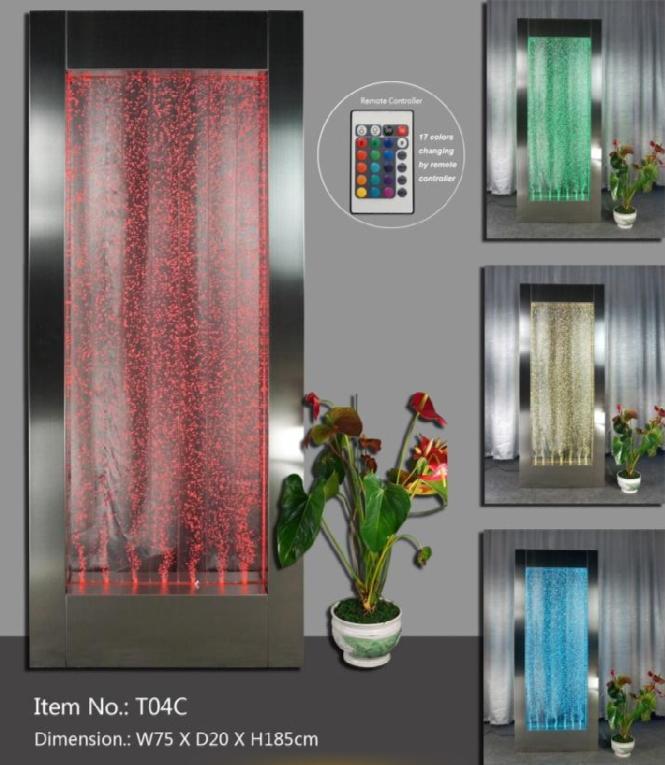 Led water wall bar shelf column water column counter shelves designer partition xl