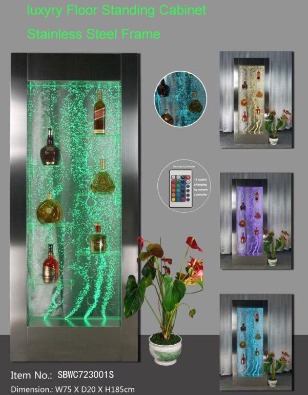 Led water wall bar shelf pillar water column counter shelves designer partition new