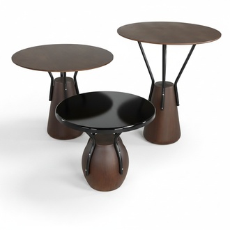Coffee table club table sofa table lounge table side table 3-piece set