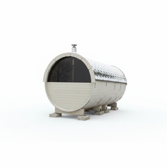 Sauna barrel outdoor sauna 46 mm for 6-8 people wood thermal wood sauna