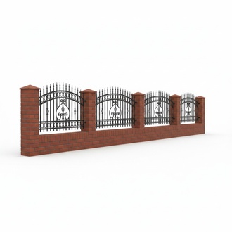 Wrought iron manufacturing railing classic modern fence steel fences M208
