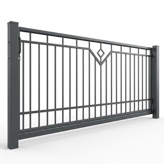 Wrought iron sliding gate, modern electric gate entrance sliding gate 1 linear meter M094