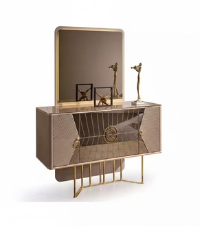Dressing table luxury bedroom cosmetic table mirror table chest of drawers sideboard