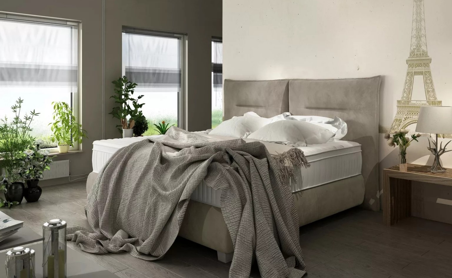Bed Design Luxury Textile Beds Modern Bedroom 180x200 Bed Frames