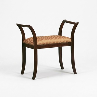 Bench Upholstery Stool Textile Style Classic Bench Luxury Footstool Furniture