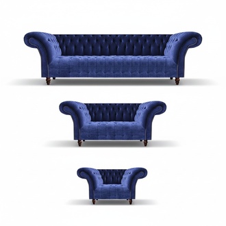 Seating group furniture upholstered furniture sofa set 4+2+1 seater Chesterfield furniture