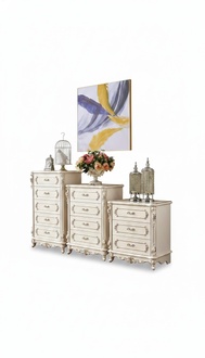 Set of 2 luxury chests of drawers in the living room classic furniture new