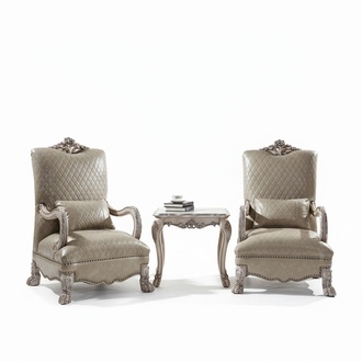 Set 2x armchair side table living room table sofa coffee table side 3 pieces new