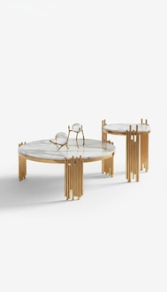 Set 2x Coffee Table Side Table Designer Living Room Table New