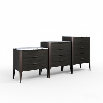 Set of 3 Chest of Drawers Tall Cabinet Design Chests of Drawers Marble Table New