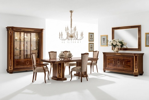 4x set chairs dining room furniture Lehn Art Nouveau design seating new