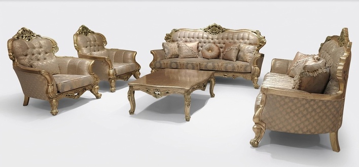 Set 5pcs Sofa Set 3+3+1+1 Seater Coffee Table Set Sofa Fabric Sofas Couch