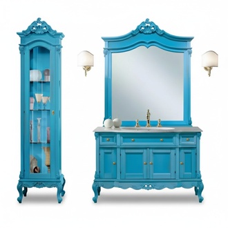 Set cabinet luxury showcase bathroom design furniture 3 pcs set new