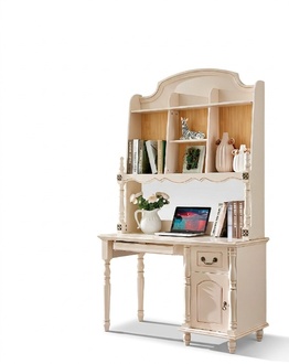 Set desk cabinet + armchair office table with drawers PC table 2 pcs.