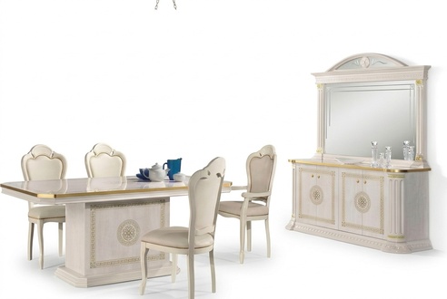 Set Chest of Drawers Mirror Furniture Sideboard Chests of Drawers Classic Wood Modern Luxury Design