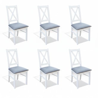 6-piece set: designer dining chairs made of wood Ready SOFORT