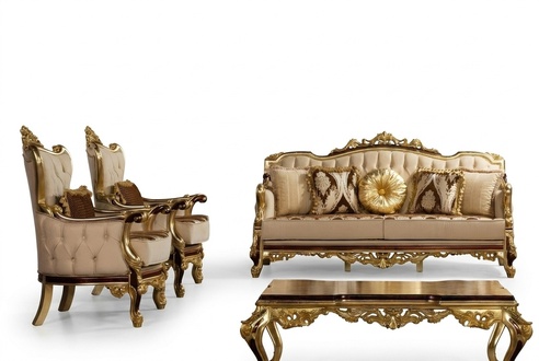 Sofa Set 3+1+1 Seat Sofa Sofas Armchairs Luxury Set Design Baroque Couch