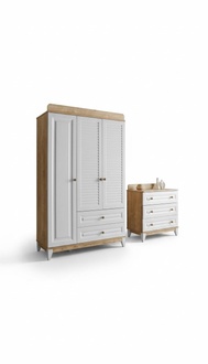 Set wardrobe dresser practical and stylish furniture for children\'s room